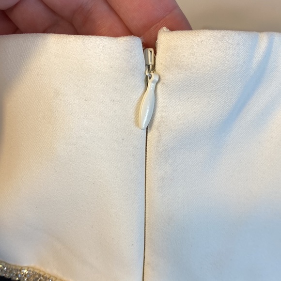 Self-Portrait Black And White Crepe Bow Mini Dress - Picture 8 of 14